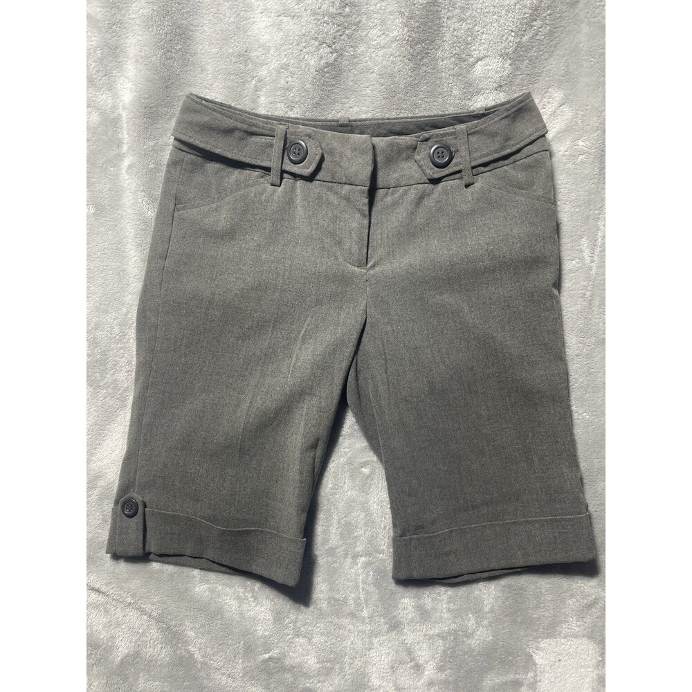 Be Cool Be Cool Be Cool Women's Size S Gray Shorts Cuffed Trouser Bermuda